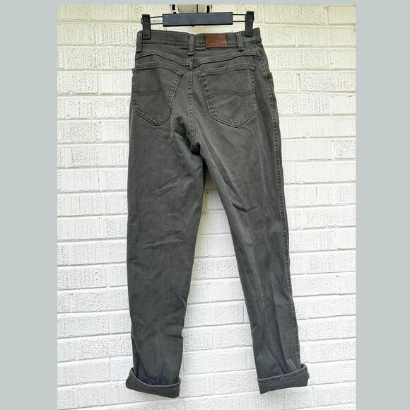 Vintage 90's Lee Green / Grey High Waisted Jeans - Picture 2 of 4